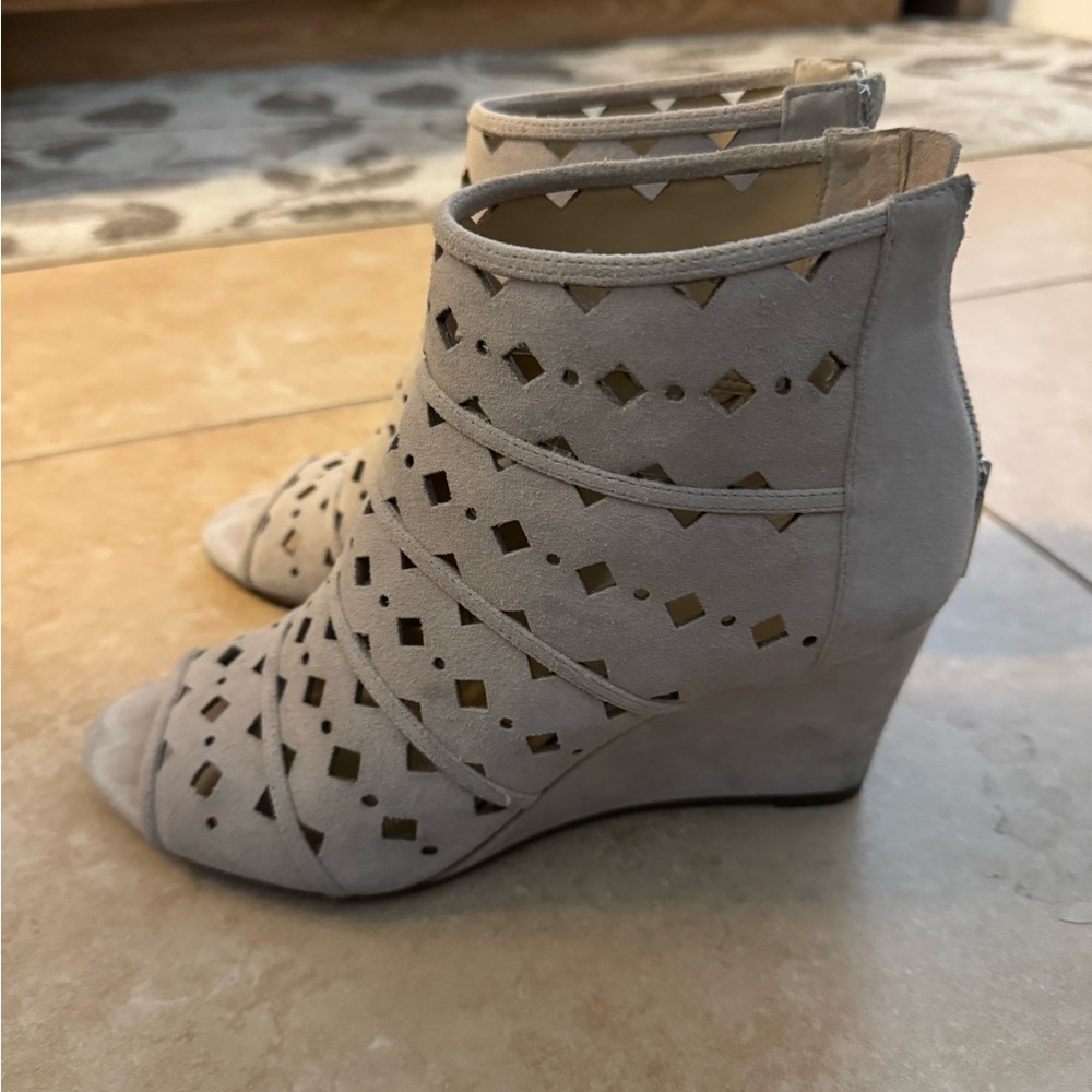 Light grey Michael Kors wedge shoes